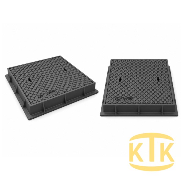Döküm Yuvarlak Rögar Kapağı Takımı Ø600 mm (DKT.600-D9)