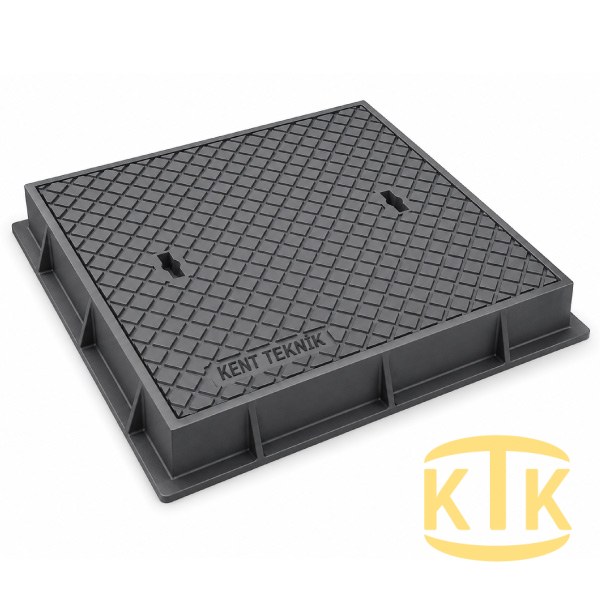 Döküm Yuvarlak Rögar Kapağı Takımı Ø600 mm (DKT.600-B7)