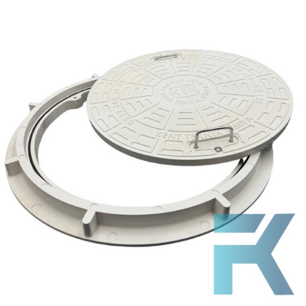 FK-600-EKO-5B-B125 Kompozit Yuvarlak Rögar Kapağı Takımı Eko Seri Ø600 mm | B125 ürün görseli