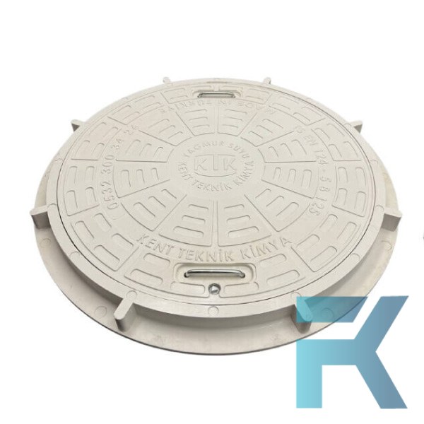 FK-600-EKO-5C-C250 Kompozit Yuvarlak Rögar Kapağı Takımı Eko Seri Ø600 mm | C250
