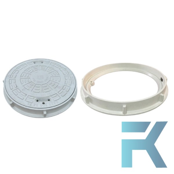 FK-600-54B-B125 Kompozit Yuvarlak Rögar Kapağı Takımı Ø600 mm | B125