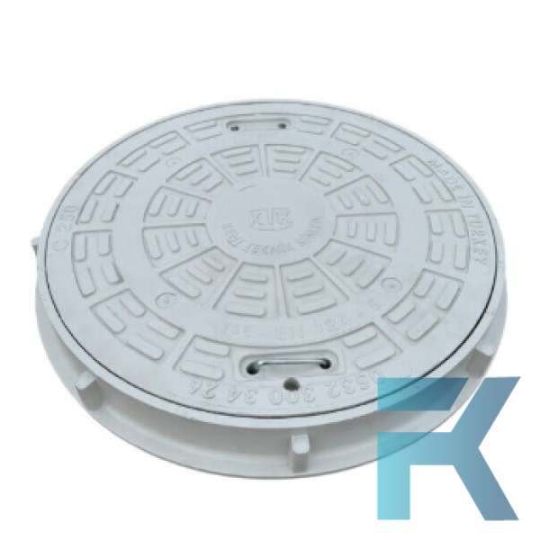 FK-600-54D-D400 Kompozit Yuvarlak Rögar Kapağı Takımı Ø600 mm | D400
