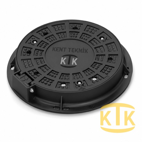 Döküm Rögar Kapağı Takımı Ø600 mm 180° Yuvarlak (DKT.600-C)