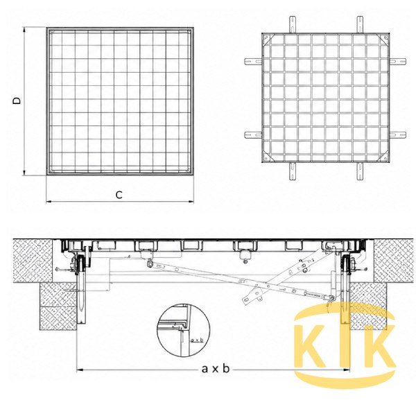 Müdahale Kapağı 1000x1000 mm (MK.1010-D)