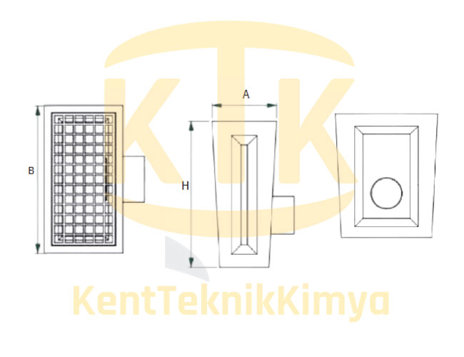 AK-DDK-1561-D400 polimer drenaj kanalı 150x500x610 mm D400