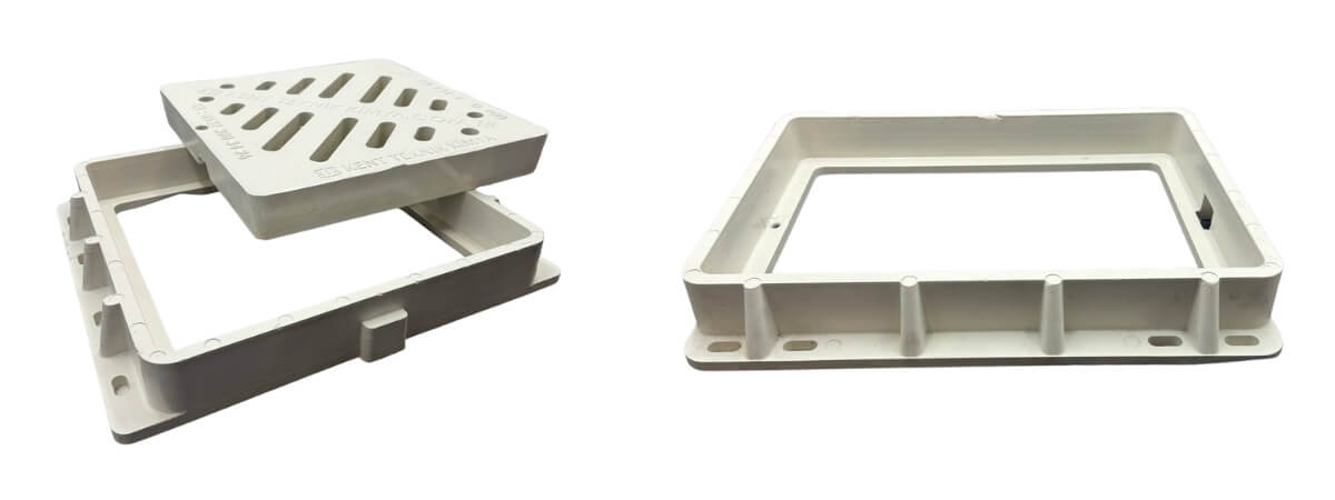 KIT-6060-D-D400 Kompozit Yağmur Suyu Izgara Takımı 600x600 mm | D400 ürün görseli