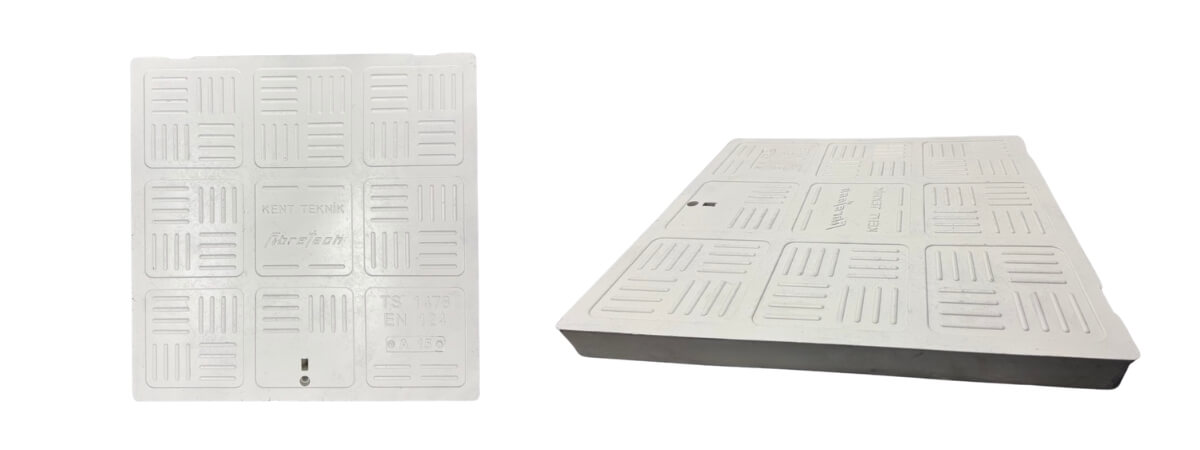 FK-560-C-C250 Kompozit Kare/Dikdörtgen Rögar Kapağı Takımı 560x560 mm | C250 ürün görseli