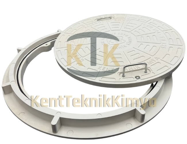 Kompozit Rögar Kapağı Takımı ø600mm TT1 Eko Serisi - Fibre Kompozit