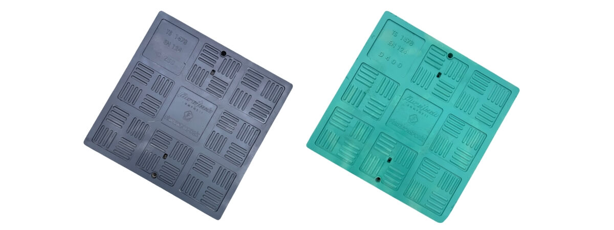 FK-670-B-B125 Kompozit Kare/Dikdörtgen Rögar Kapağı Takımı 670x670 mm | B125 ürün görseli