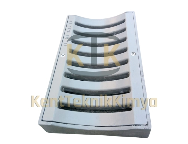 Kompozit Yağmur Suyu Izgara Takımı Oluklu 300x500 mm - Fibre Kompozit
